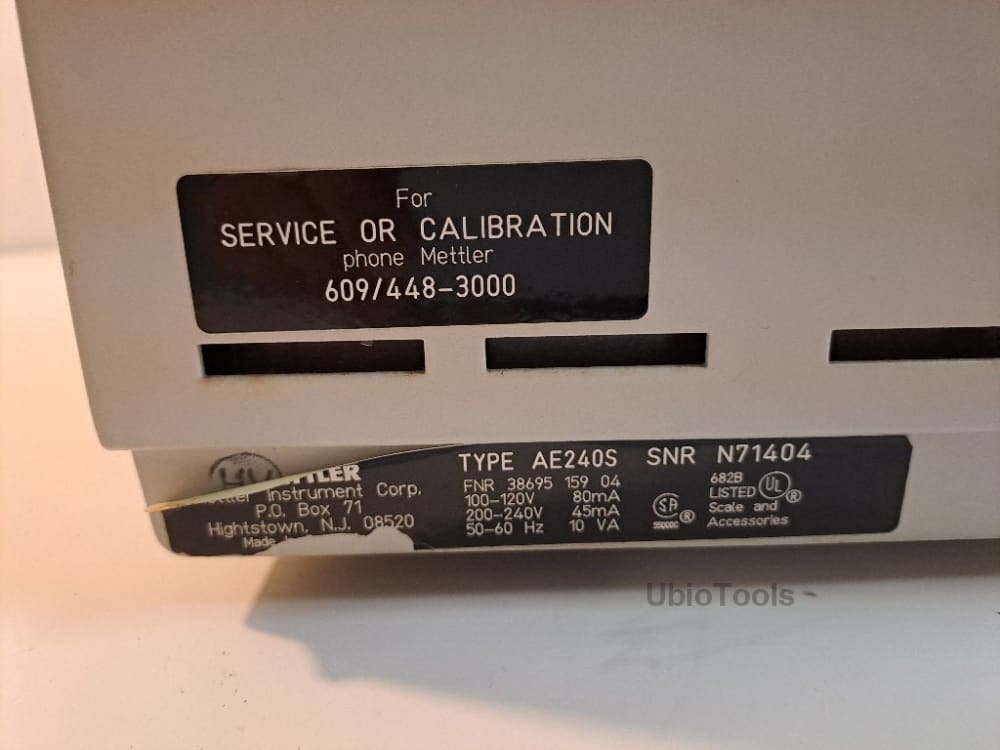 Mettler Toledo Analytical Balance Balance